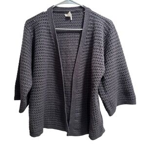 Akemi + Kin Black Open Front‎ Cardigan, One Size